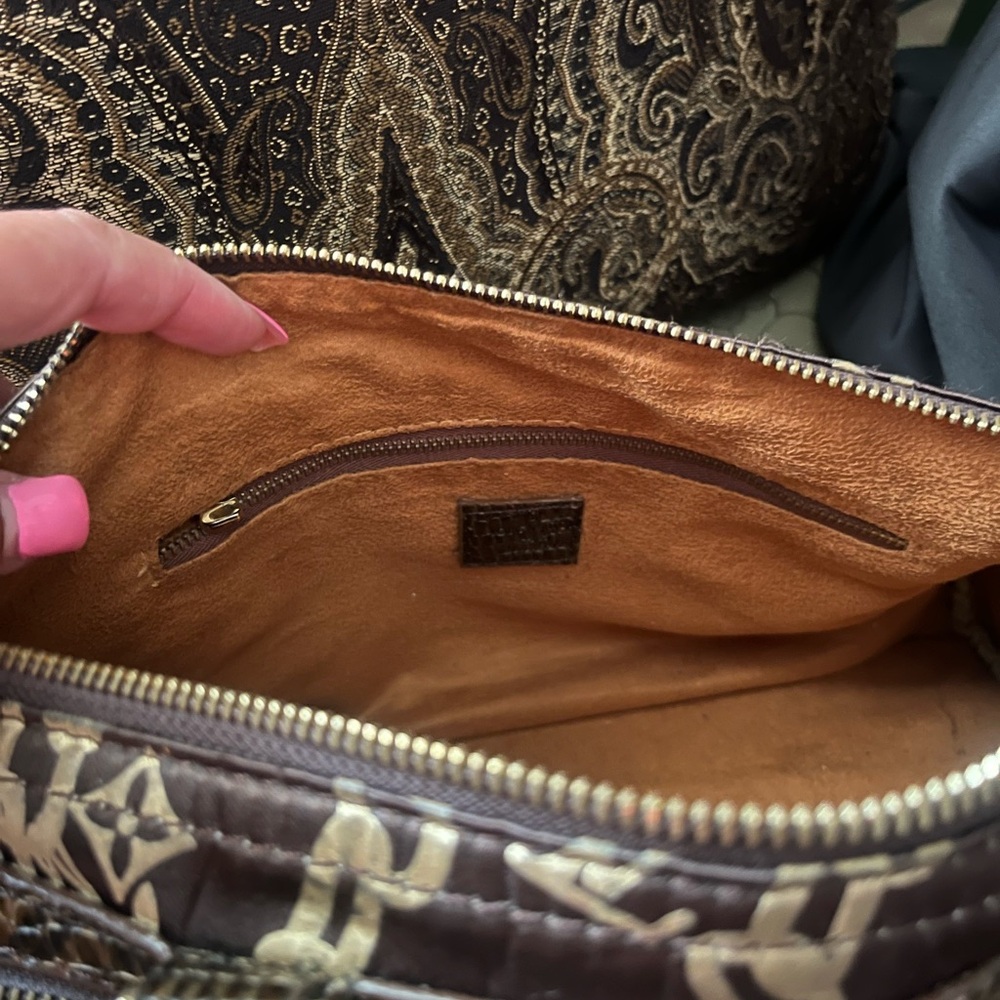 Louis Vuitton Brown and Cream Satchel - Picture 10 of 10